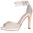 MK Brautmode Berlin - Elsa Coloured Shoes / Fiarucci Bridal / Modell: Noralie Silver Fine Glitter-Perle Leather